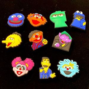 10pc Sesame Street Croc Charms